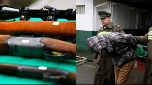Carabineros detuvo a dos sujetos por porte de armamento de guerra en Tirúa