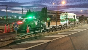 Accidente de tránsito deja un fallecido en Pudahuel: Vehículo iba a exceso de velocidad en autopista Américo Vespucio