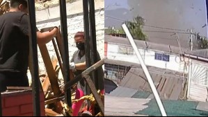 Video muestra momento exacto de la explosión en Pudahuel: Una persona grave y cuatro casas con daño estructural