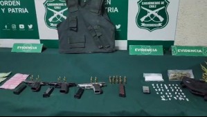 Detienen a cuatro personas que estaban usando armas de fuego en la vía pública en El Bosque