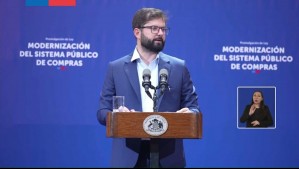 Presidente Boric por ley que moderniza el sistema de compras públicas: 'Cuida los recursos de todos los chilenos'