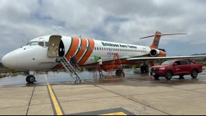 Aterrizó en el país el avión bombardero contra incendios forestales Aero Tanker