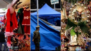 Toldos azules volvieron en masa al Barrio Meiggs y comercio ambulante también 'floreció' en Talca