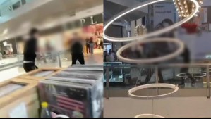 Registros captan violento enfrentamiento entre 'mechero' y guardia en mall de Viña del Mar