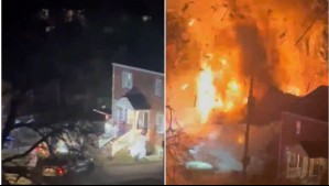 Así fue la impresionante explosión que destruyó una casa en Estados Unidos