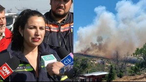 Delegada presidencial de la región de Valparaíso e incendios forestales: 'Hay siete personas lesionadas'