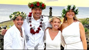 Todos de blanco: Fran Ayala y Hotuiti compartieron fotos del matrimonio de Fernando Godoy y Ornella Dalbosco