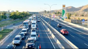 Fatal atropello en Ruta 5 genera congestión vehicular a la altura de San Bernardo