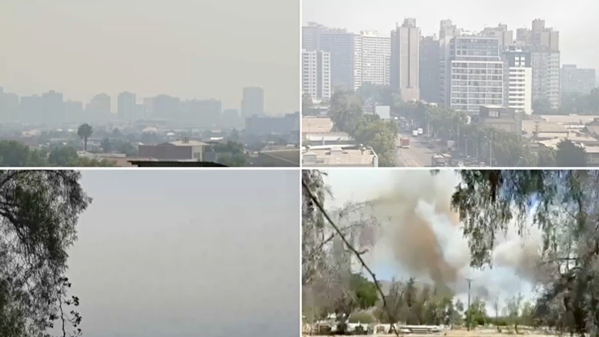 Santiago se cubre de humo por gigantescos incendios forestales ...