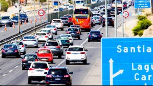 Más de cien mil autos saldrán de Santiago por la Ruta 68 este fin de semana: Revisa cuándo habrá peaje a 'luca'