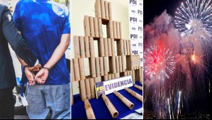 Detienen a madre e hijo por venta de fuegos artificiales para Año Nuevo: Guardaban 24 mil unidades en su casa