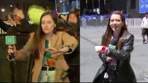 Periodista de Meganoticias que la 'rompió' el Año Nuevo 2023 volvió a la Plaza Sotomayor: En la noche estará en el lugar