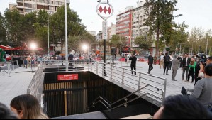 Así luce el acceso a la estación Baquedano del Metro que estuvo cerrado por más de 1.500 días