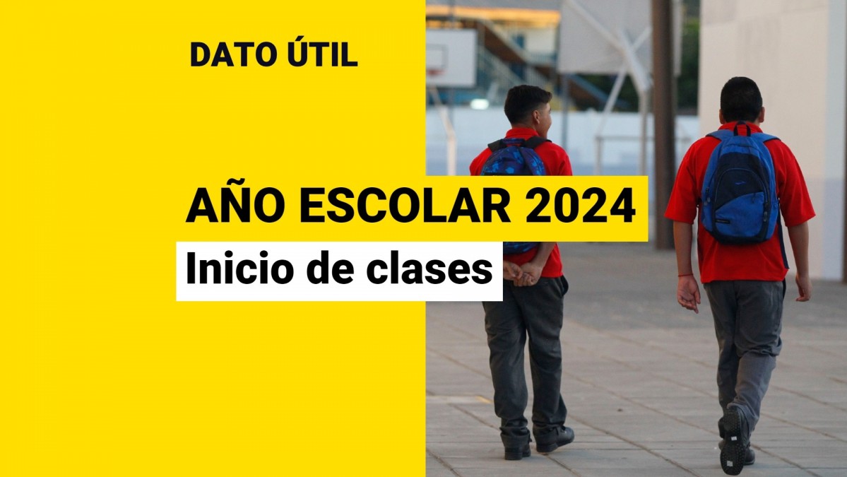 Inicio del año escolar 2024 ¿En qué fecha empiezan las clases