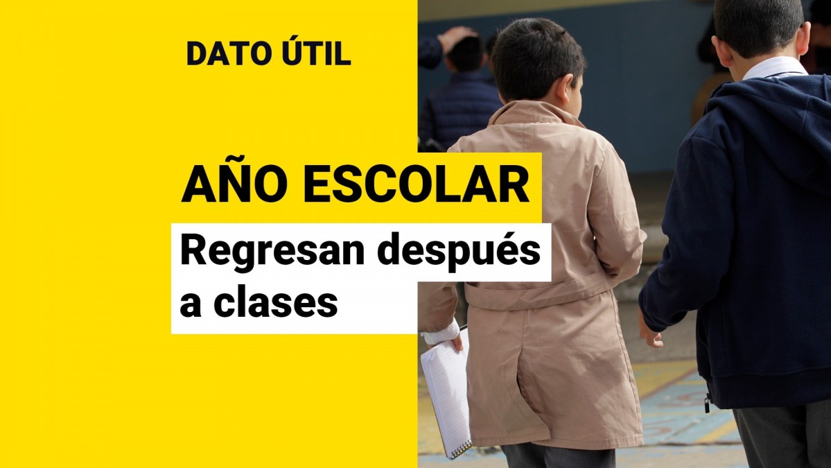 Año escolar 2024 ¿Qué estudiantes regresan a clases un día después que