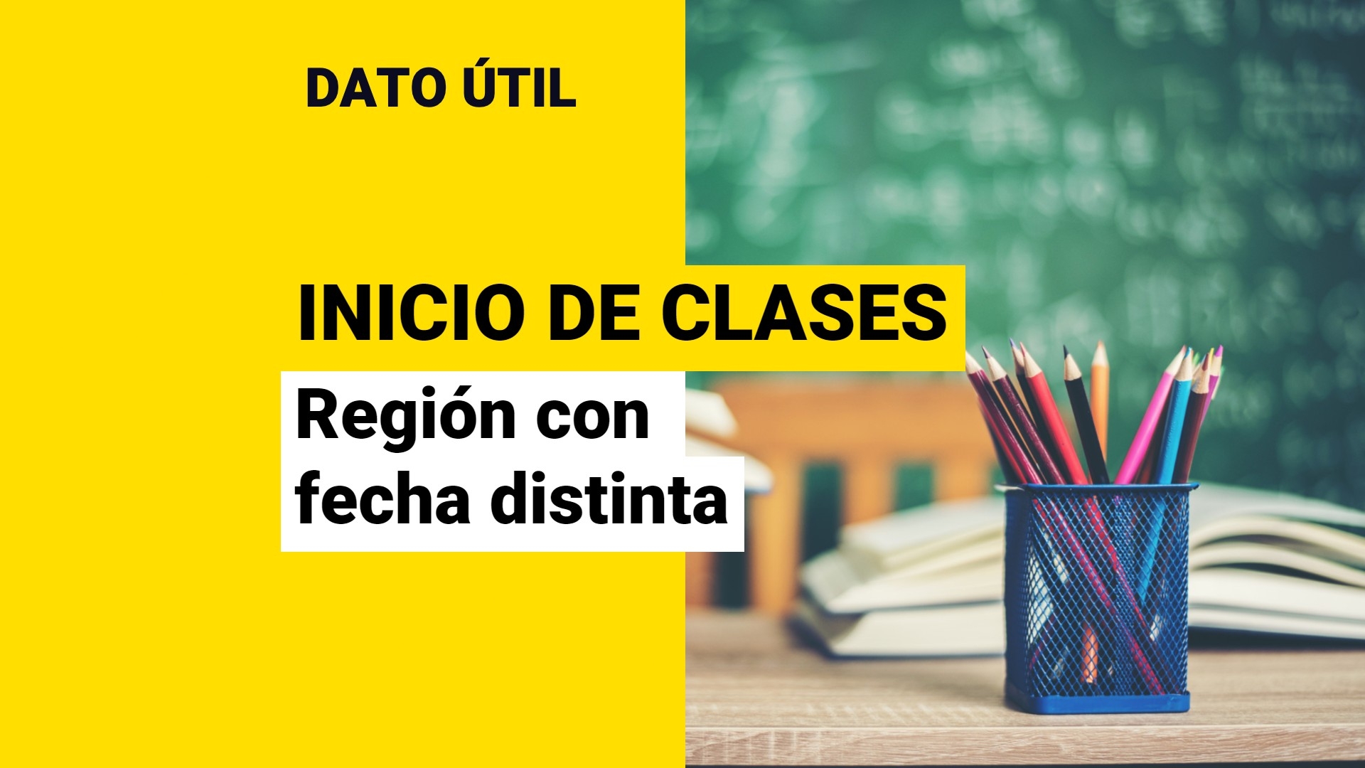 Año Escolar 2024: ¿Cuál Es La única Región Con Una Fecha De Inicio De ...