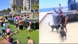 'Hay coliformes fecales': Piden cerrar pileta que es usada como 'piscina pública' al lado de la playa en Viña del Mar
