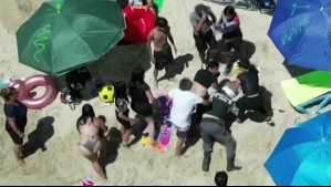Guardia municipal fue agredido tras fiscalizar comercio ambulante en playa de Algarrobo