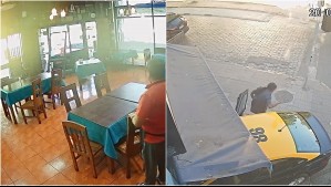 Video muestra vehículo impactando la entrada de restaurante en Santiago centro: Daños fueron avaluados en $2 millones