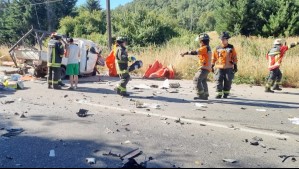 Tres fallecidos y un herido grave tras choque en ruta que une Valdivia y San José de la Mariquina