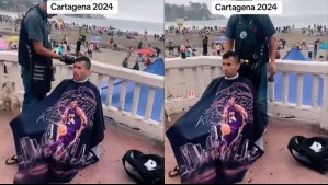 'Atenta contra la salud de las personas': Polémica por instalación de 'barbería' en playa de Cartagena