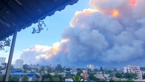 Incendios en Valparaíso: Humo cubre varias comunas y llaman a evacuar algunos sectores