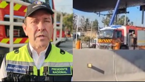 'Bomberos no está jugando': Intentaron cobrar peaje a carro bomba que iba a incendio en Quilpué y rompió la barrera