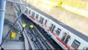 Descarrilamiento de vagones en Metro de Santiago provoca cierre de algunas estaciones de Línea 1