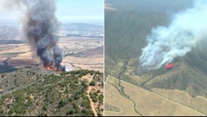 Incendio forestal afectó a Casablanca en cercanías del Santuario Lo Vásquez