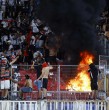 Durante la tarde de este domingo, integrantes de la Garra Blanca, la barrabrava de Colo Colo, protagonizaron serios incidentes durante el duelo por la final de la Supercopa entre los albos y Huachipato en el Estadio Nacional.