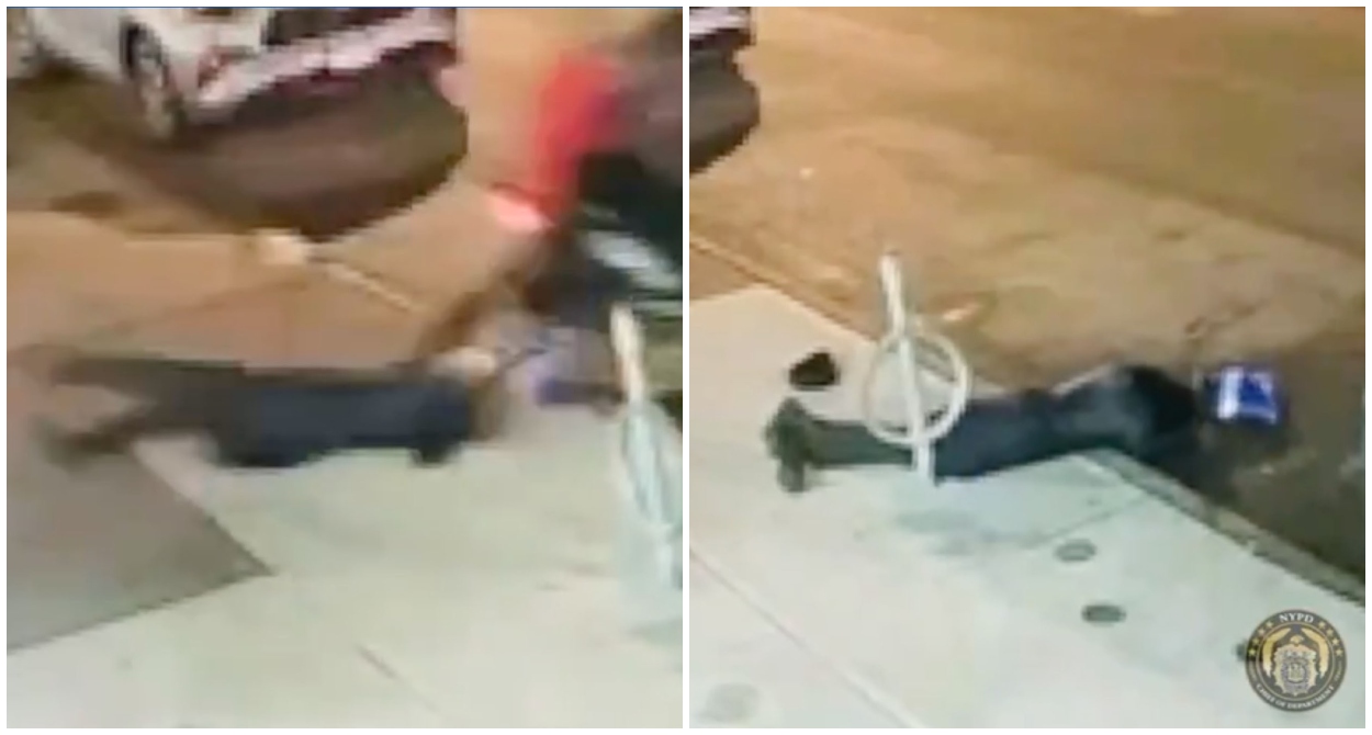 Tras el robo de su celular y ser arrastrada, la mujer de 62 años impactó sus piernas contra una estructura de metal (New York Post)