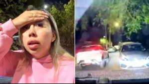 Video muestra momento exacto en que Naya Fácil sufre intento de encerrona y choca con la reja de una vivienda
