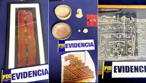 Anticuario vendía piezas arqueológicas de Perú por internet: Se incautaron más de 20 especies en Providencia