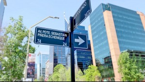 Consulta ciudadana para renombrar avenida por Sebastián Piñera en Las Condes ya acumula más de 17 mil votos