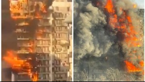 'Rogamos que no se acerquen': Incendio consume edificio de 14 pisos en España