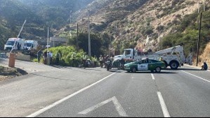 Fuego en túnel Lo Prado tras accidente de tránsito: Carabineros informa que no existen personas lesionadas