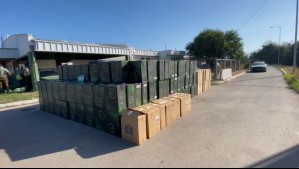 Incautan más de 800 cajas de cigarrillos en la Ruta 5 Norte: Chofer de camión transportador fue detenido