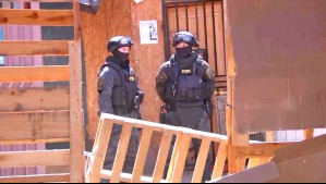 PDI realiza masivo operativo policial en toma de Maipú