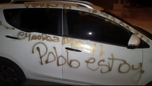 Habla dueña del auto que fue rayado por error en Coquimbo: 'Todos nos preguntamos quién es Pablo'