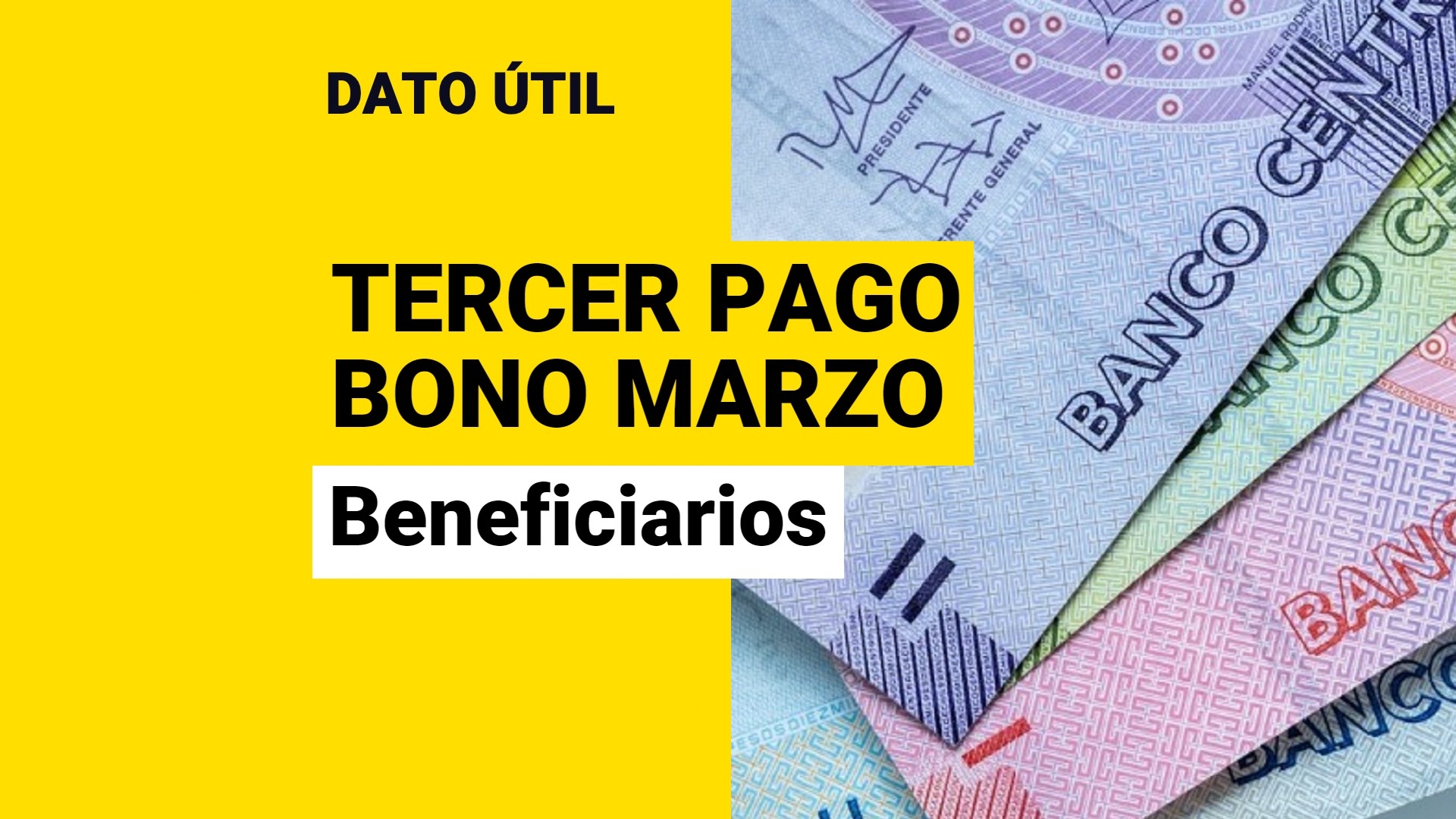 Tercer Pago Del Bono Marzo: ¿Cómo Saber Si Soy Beneficiario? - Meganoticias