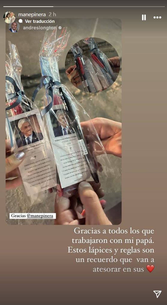 Historias de Instagram de Mane Piñera.
