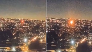 'Tiene que investigarse': Tohá por video de bengala que cae en cerro de Valparaíso afectado por incendio