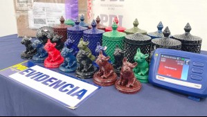 Simulaban ser adornos de porcelana: Incautan figuras de metanfetamina confeccionadas con impresora 3D