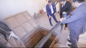 PDI muestra el sofisticado túnel encontrado en San Bernardo: 'Está con algunos derrumbes en el interior'