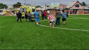 Futbolista amateur fallece producto de un paro cardíaco durante un partido en Talca