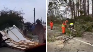 Sistema frontal mantiene a miles de hogares sin luz y puertos cerrados en seis regiones del sur