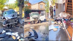 Marraquetas por todos lados: Delincuentes chocan vehículo repartidor de pan y arrasan con restaurante