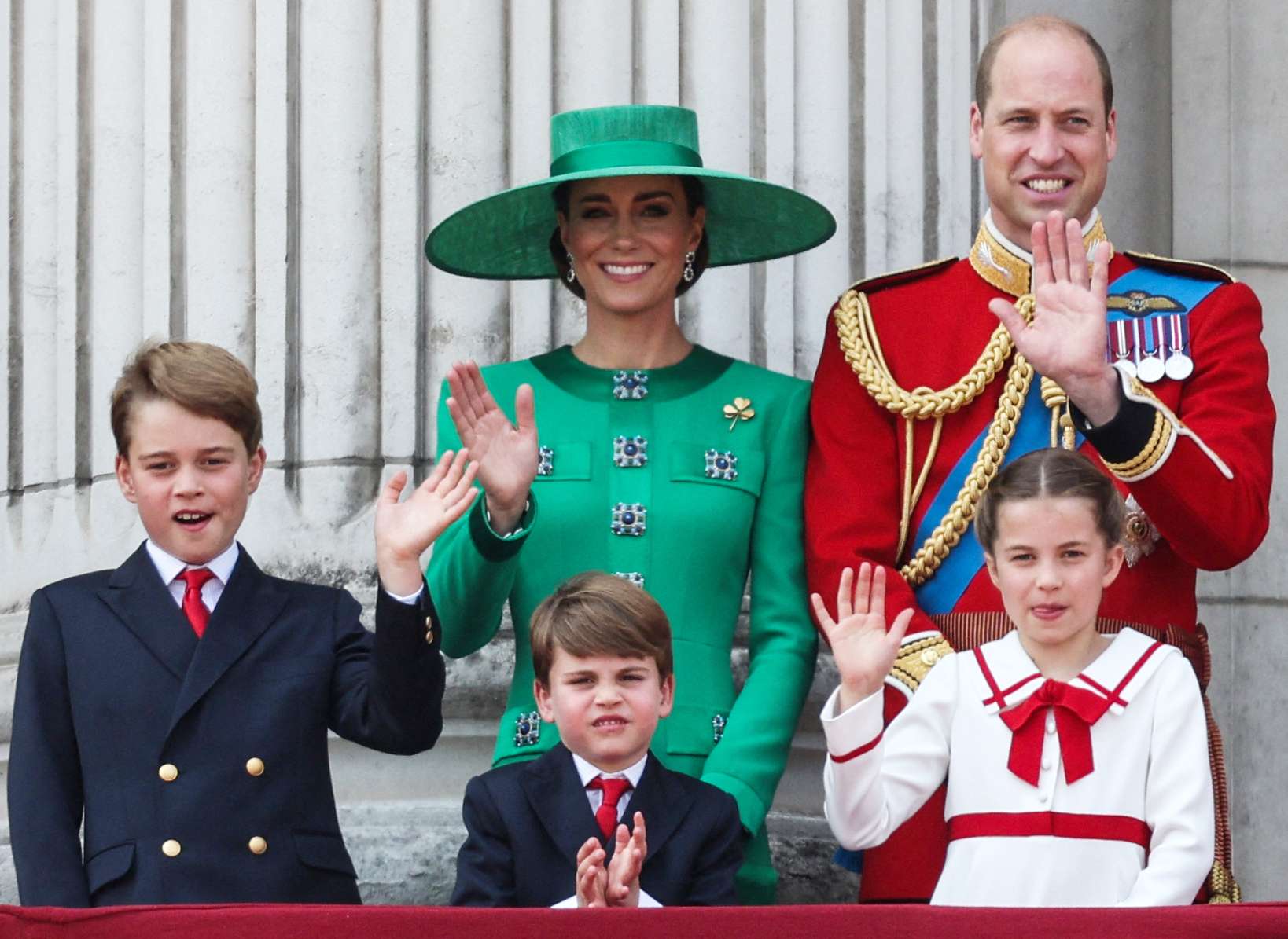 Kate, William e hijos (AFP archivo)