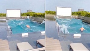 Estaba en una piscina en el momento preciso del terremoto en Taiwán: El video es impresionante