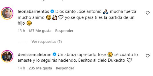 Comentarios de Adriana Barrientos y Denisse Malebrán